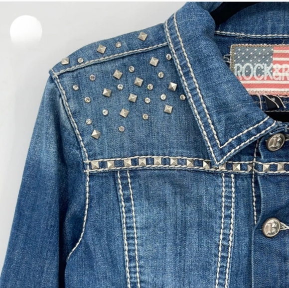 Rock and roll cowgirl denim jacket - Picture 5 of 5